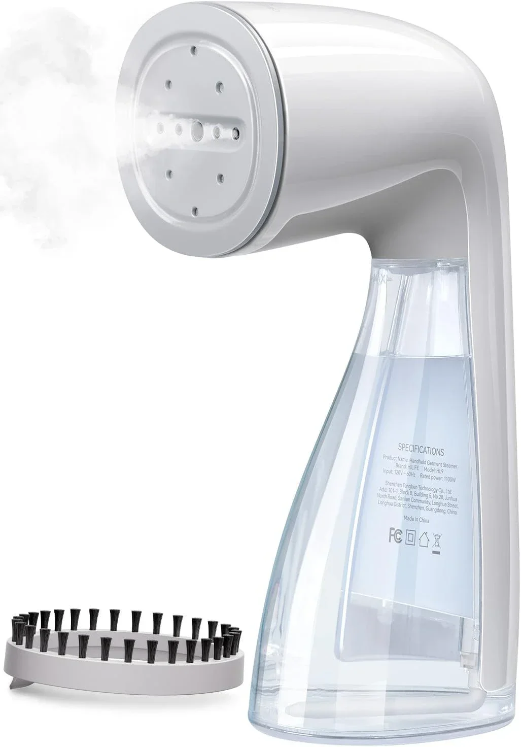 Clothes steamer 1100W, 300ml Large capacity, fast wrinkle removal Suitable for all fabrics Small and portable travel steamer