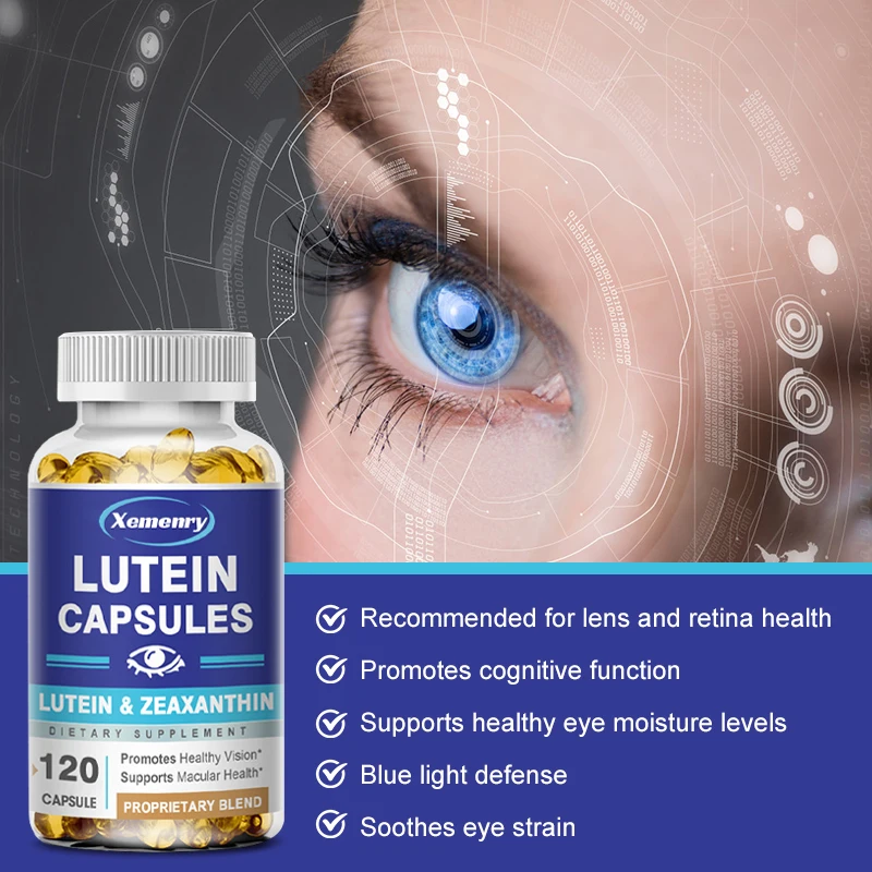 Lutein soft capsule, eye care supplement, non-GMO, healthy and highly effective