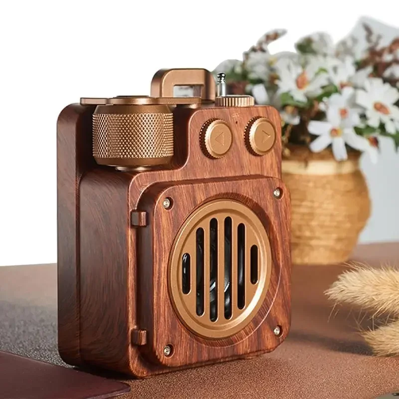 

Wireless Vintage Speaker | Old Fashion Style For Kitchen Desk Bedroom Office Unique Retro Radio Blue-Tooth Speaker | Portable