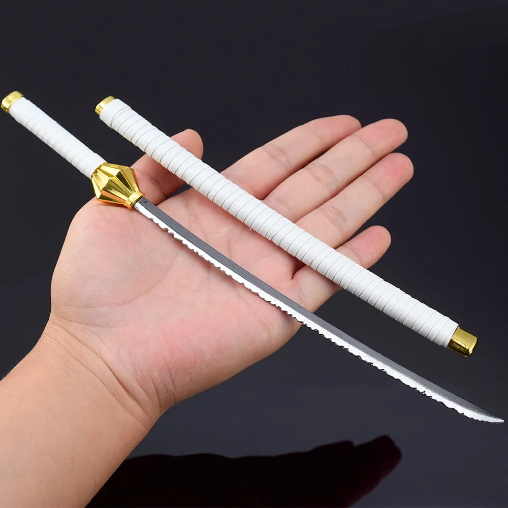 26cm Bleach Anime Weapon Model Nozarashi Katana Toy Knife Toy Sword Cosplay Metal Toy Game Peripheral Kids Toy Gifts for Boys