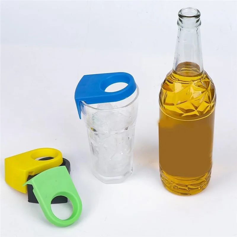 A96K-Beer Snaps, Cocktail Bottle Clips, Bottle Holder Plastic Drinking Clips, Stemware For Birthday Wedding Parties
