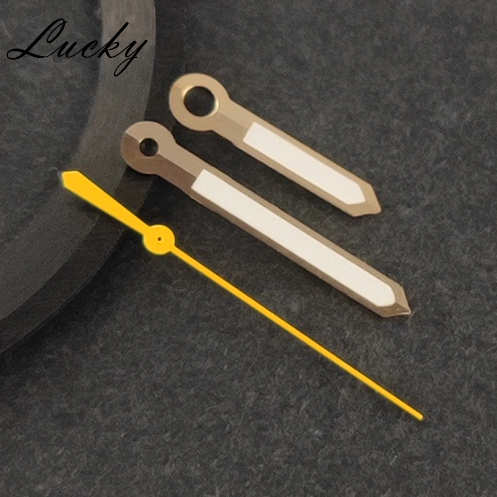 High Quality Silver & Gold Luminous Watch Hands with Green Glow