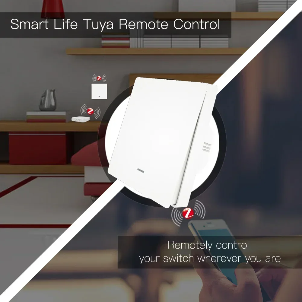Tuya Zigbee Wall Switch Smart Light Switch Wall Light Switch Neutral Wire/No Neu