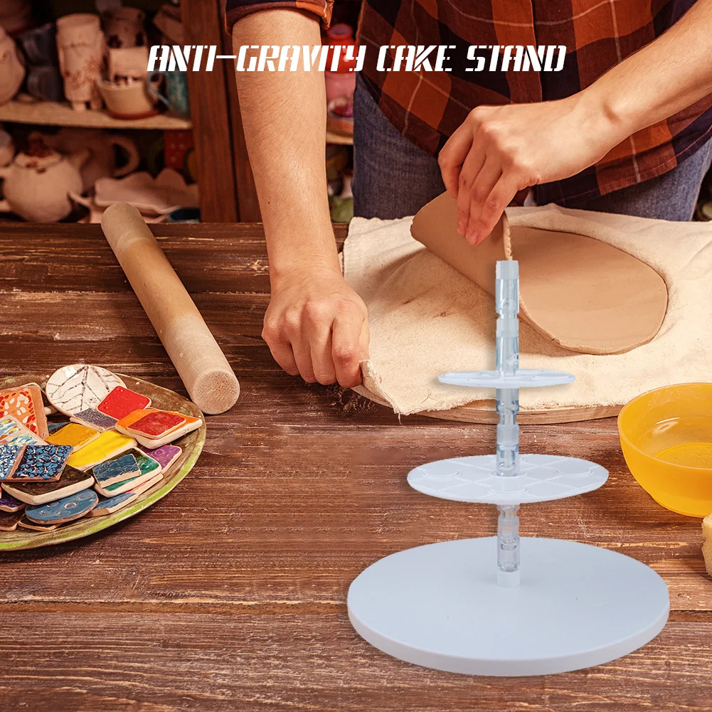 Anti Gravity Cake Pouring Kit Cake Stand Support Structure Frame DIY Tools Party Decor for Birthday Wedding Baby Shower