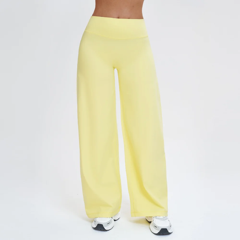 Women High-Waist Flared Yoga Pants Wide Leg Breathable Fitness Pants Pilates Sports Bell Bottom Trousers Female Gym Sports Pants 4