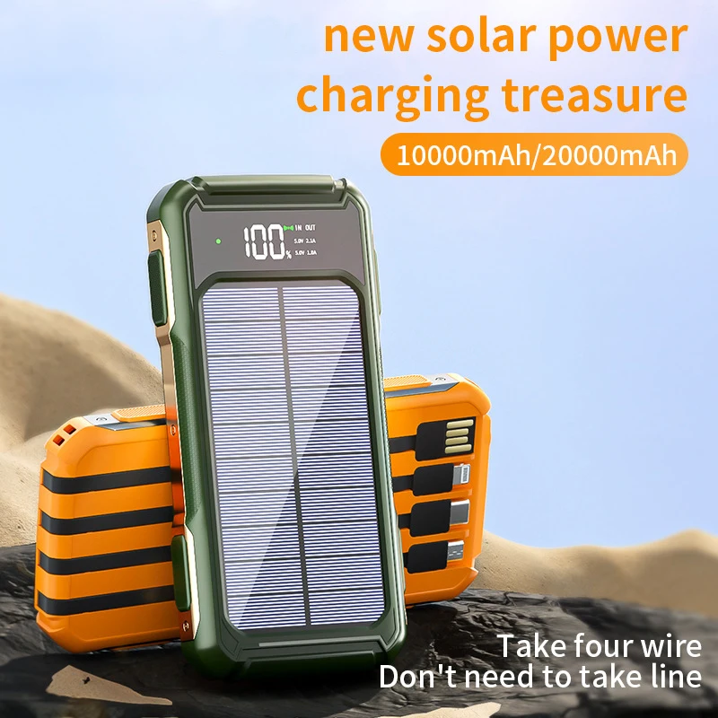 10000/20000mAh Three defenses Portable large capacity solar power