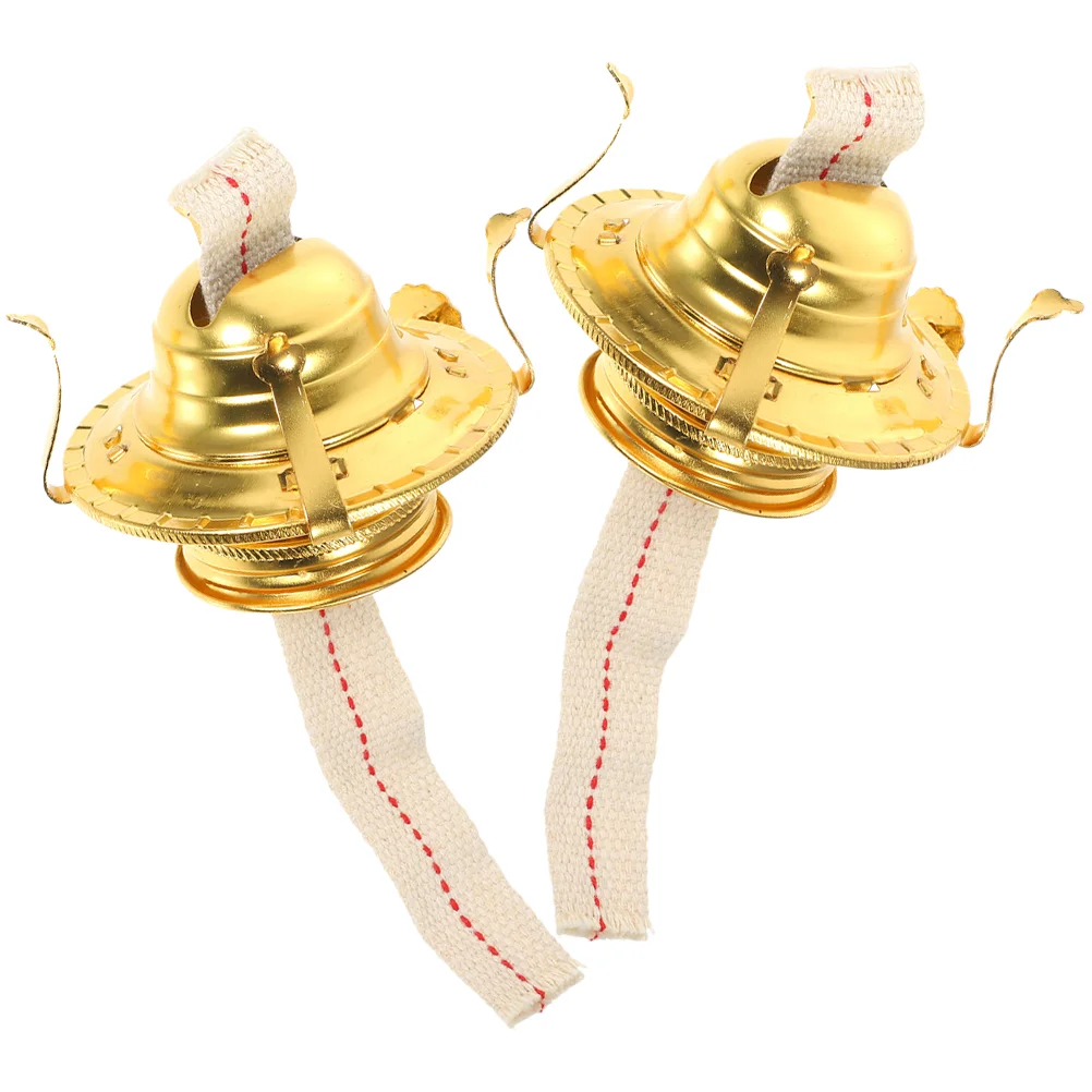 

2pcs Oil Lamp Burner Oil Lamp Replacement with Wick Base for Vintage Kerosene
