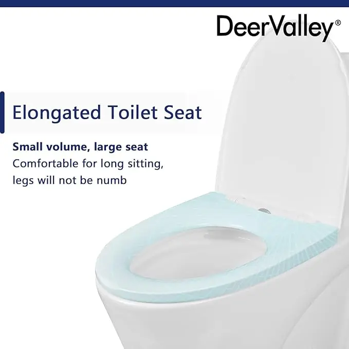 Elongated One Piece Toilets for Bathroom 1.1/1.6 GPF Dual Flush Toilet with Soft Close Comfortable Seat 12'' Rough-In Skirted 6