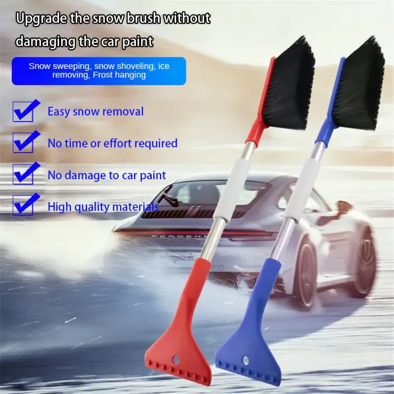 Year Ergonomic 2-in-1 Ice Scraper Auto Snow Brush Car Snow Removal Brush Car Foam Grip Removal Tool Vehicle Accessories
