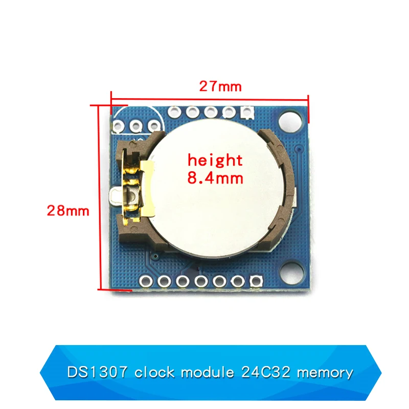 High-Precision I2C RTC Clock Module with Memory (3.3V-5V)