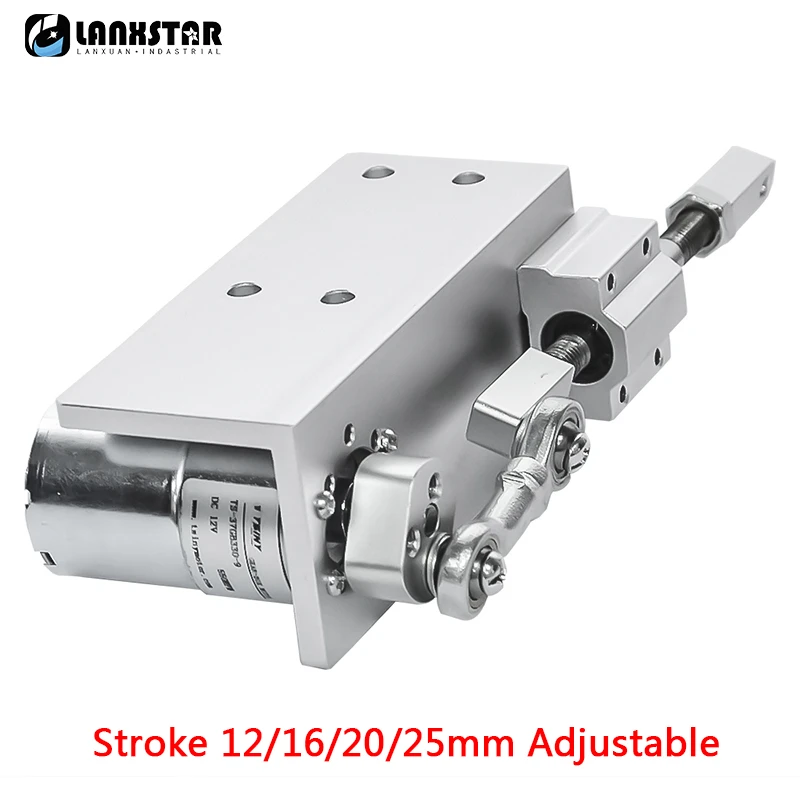 Reciprocating Cycle Linear Actuator DC Gear Motor 12V 24V Telescopic