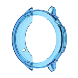 Soft TPU Bumper Protective Smartwatch Case Cover for Oppo Watch X2 Mini (Transparent Blue)