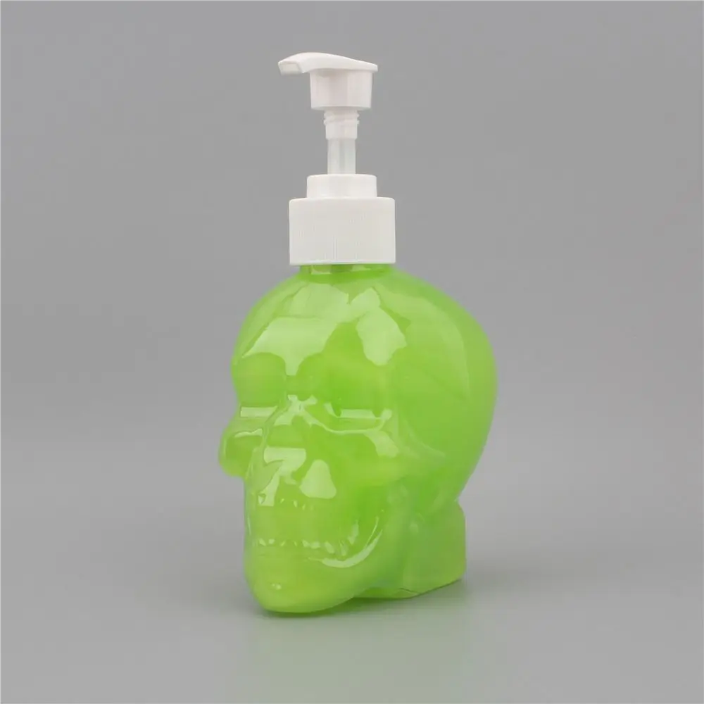 Creative Skull Soap Dispenser Goth Style 350ml Black Transparent Reusable Soap Dispenser Halloween Household Bathroom Hardware 5