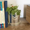 Disco Ball Planter Pot with Drainage Hole Ceramics Mirror Disco Ball Vase Plant Pot Flower Pot Flat Base Mirror Disco Ball Vase 4