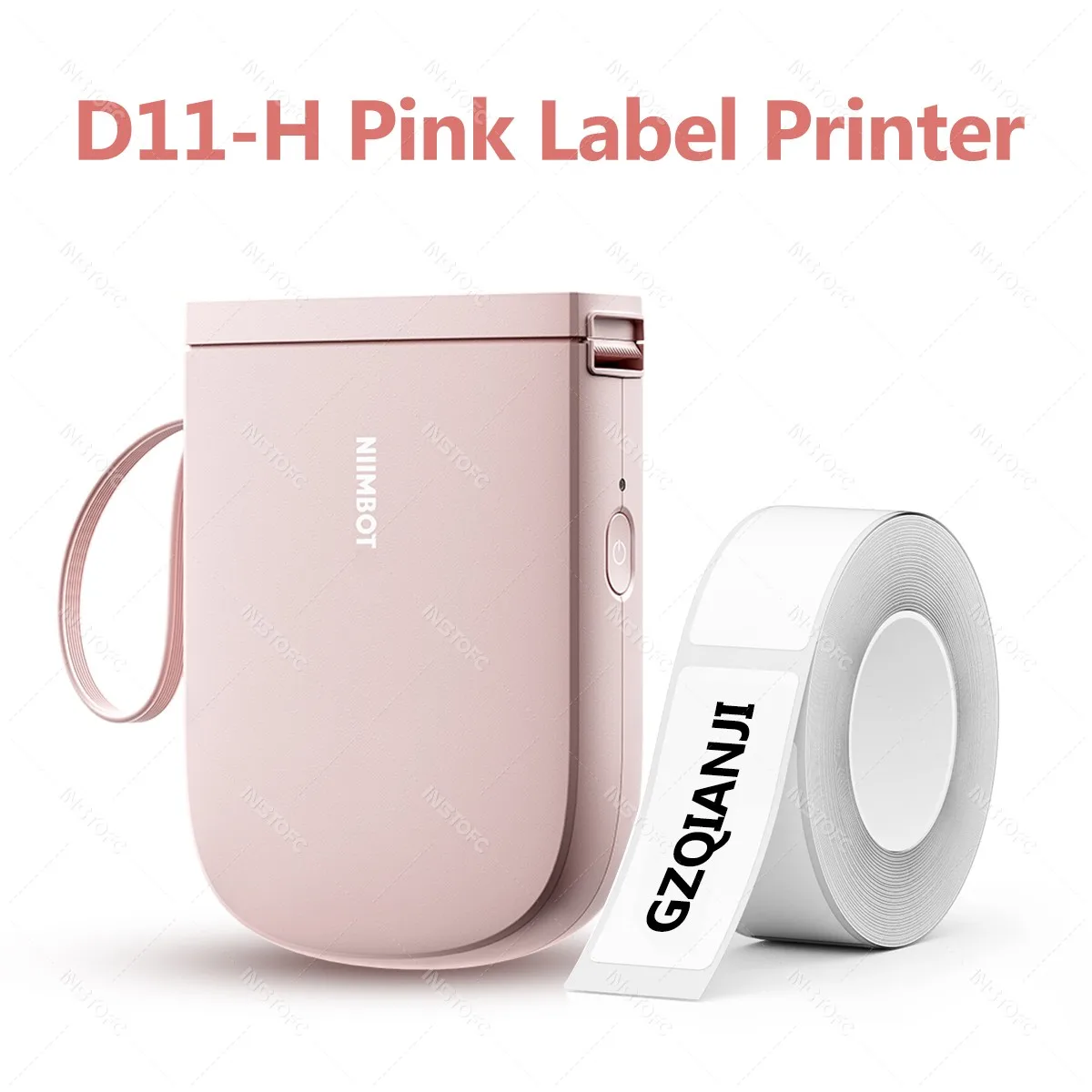 Niimbot 라벨 프린터 업그레이드 D11 D110, D11H, 미니 휴대용 열 접착 스티커, 바코드, 블루투스 인쇄, 잉크리스 사용, 300dpi