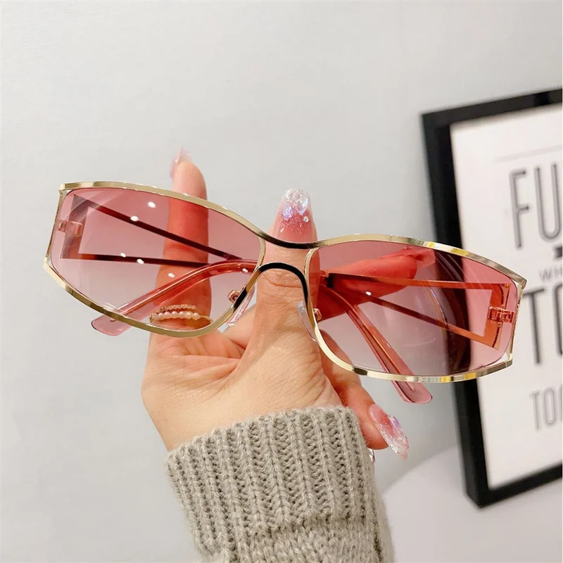 

Imwete Hollow Metal Sunglasses for Men Women Luxury Brand Designer Vintage Sun Glasses Male Outdoor Driving Shades UV400 Eyewear