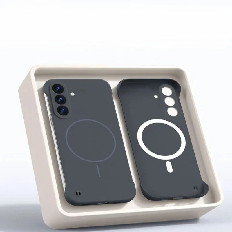 Official Slim Frameless Magnetic Shockproof Phone Case - Enhanced Protection Cover
