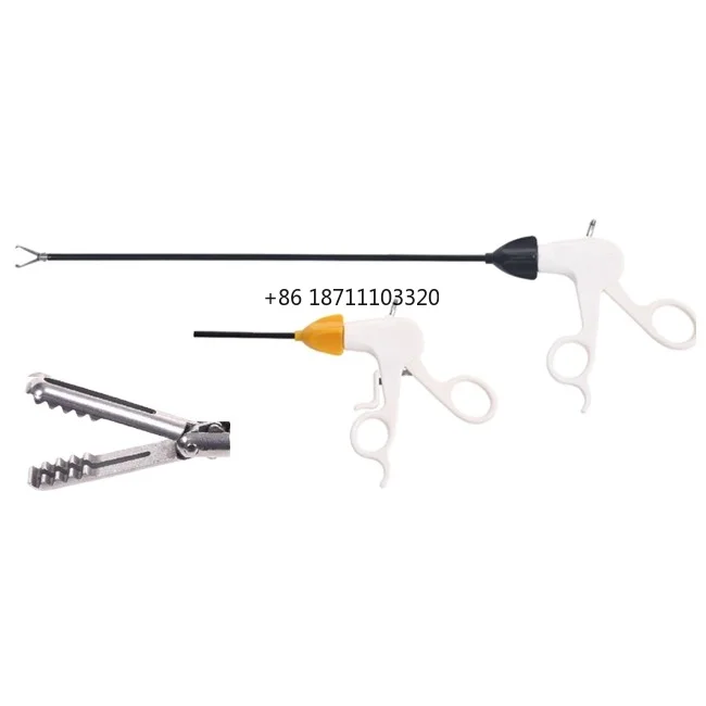 

5mm Diameter Disposable Single use Laparoscopic Bariatric Instruments Duck Jaw Endo Clinch Grasper Forceps-330mm Length
