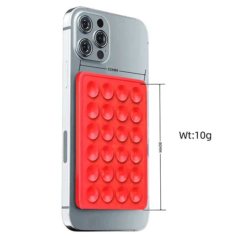 2PCS Double Side Silicone Suction Pad For Mobile Phone Fixture Suction Cup Backed Silicone Rubber Sucker Pad For Fixed