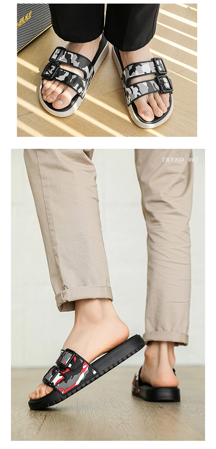 شباشب شاطئ صيفية للرجال صنادل مريحة تسمح بمرور الهواء خفيفة للغاية شباشب رجالية داخلية وخارجية مقاس كبير 46 47