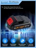 21V Cordless Drill Set, 23 Pieces Drill with 3/8" Keyless Chuck, 25 3 Clutch Drill with Work Light, Max Torque 45Nm, 2 Speeds 4