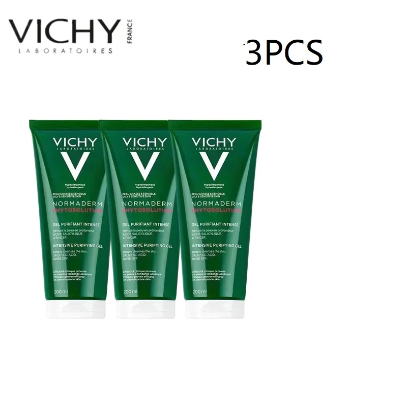 

3pcs Vichy Normaderm Phytosolution Cleanser Anti Acne and Acne Removing Skincare Products for Sensitive Skin