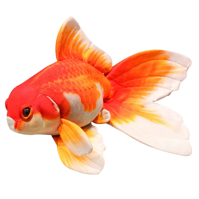 Goldfish  Lucky Koi Animals Plush Toys  Goldfish Cartoon Sift Dolls Kids Birthday Gifts Decor Throw Pillow Home Decor