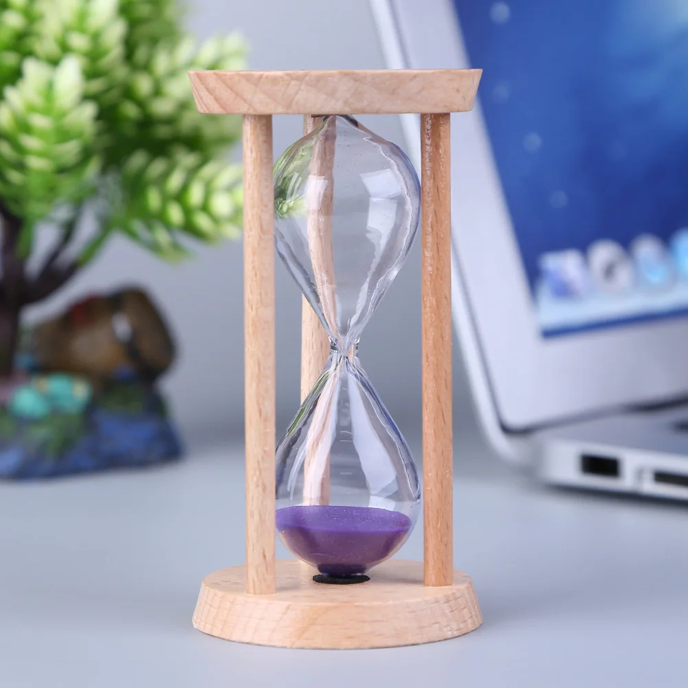 Beech Wooden Sand Clock 3 Minutes Hourglass Sandglass Kids Children Gift Home Suppliers Interior Accessories 6