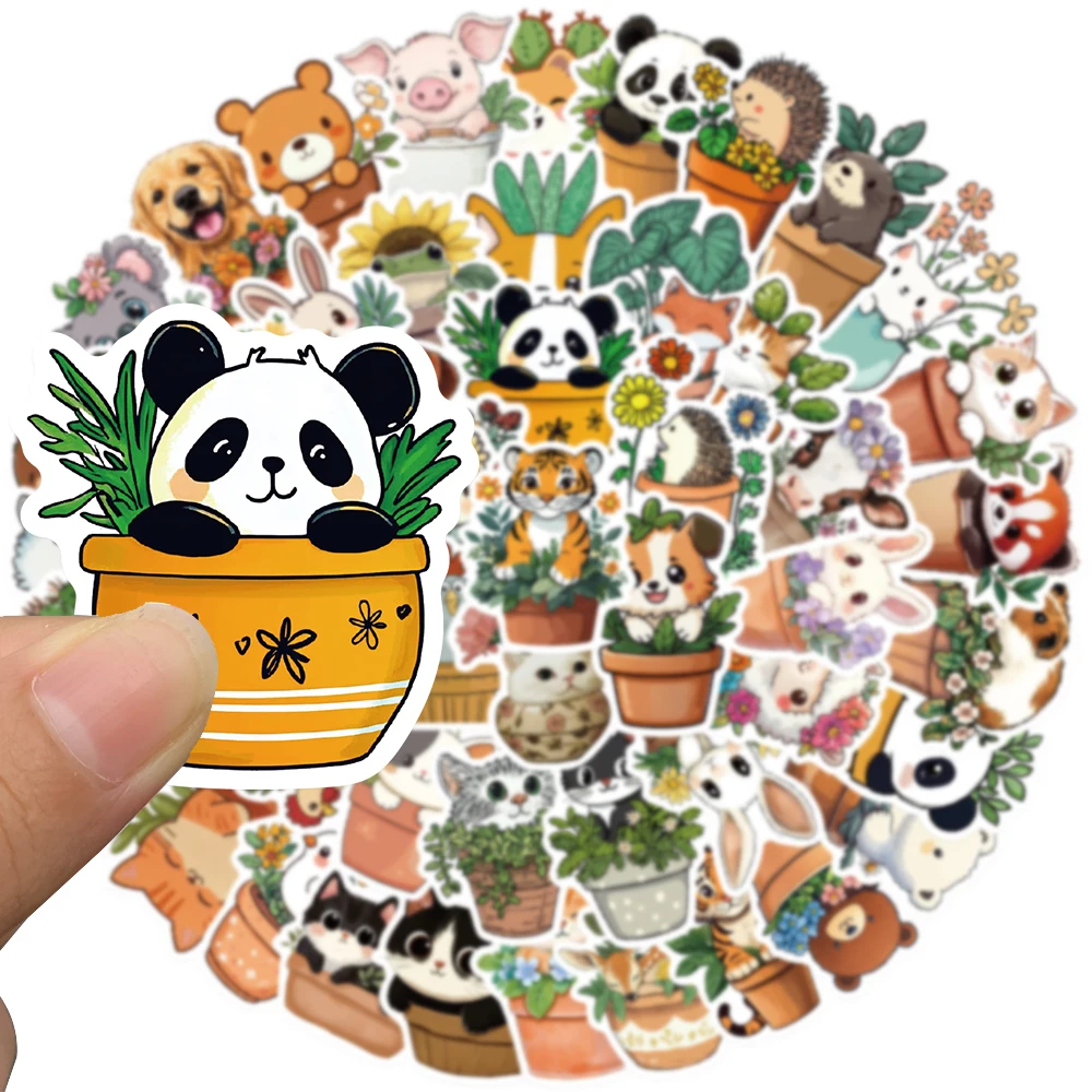 Cartoon Stickers Decorative 50pcs For Phone Scrapbook Luggage Guitar DIY Aesthetic Stickers Creative Gifts