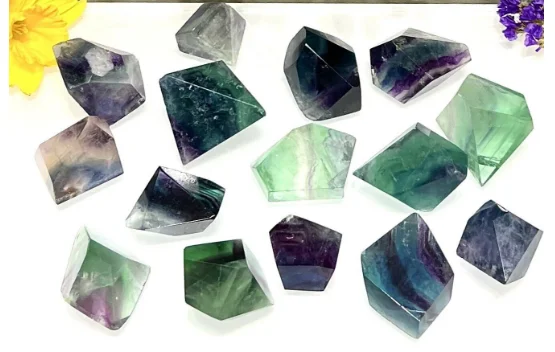 

Оптовая продажа, 2 фунта, натуральный флюорит, Бесплатная форма, кристальная исцеляющая энергия