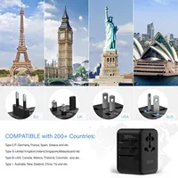 LENCENT 65W/100W GaN International Travel Adapter with 2USB 3 Type C GaN Fast Charging Adapter with EU AU US UK Plug for Travel - Image 3