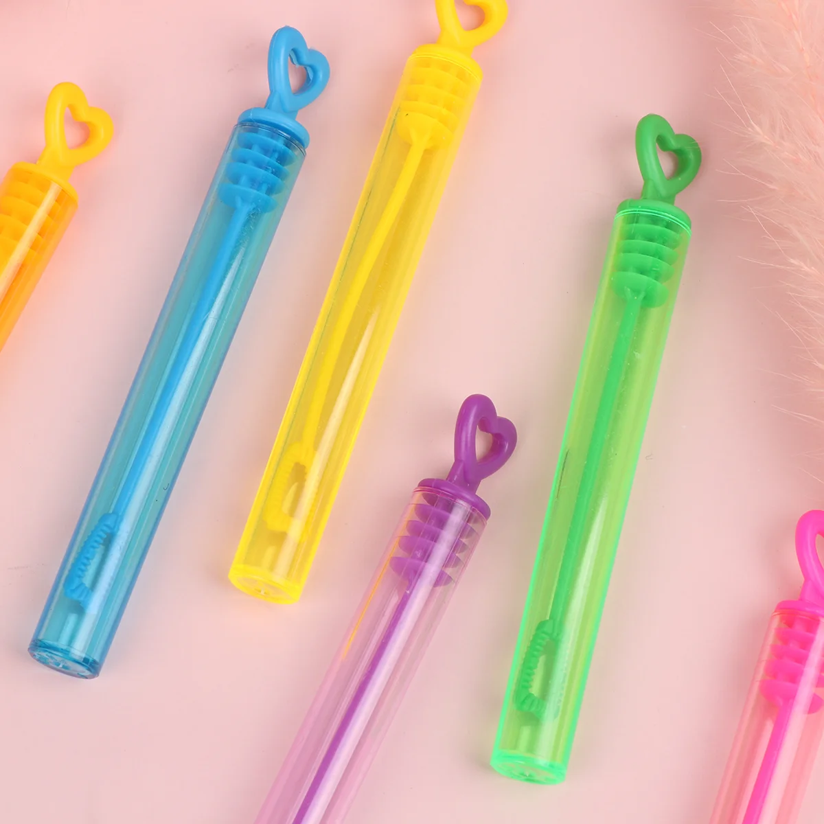 24 Pcs Bubble Maker Buebujas for Children Bubbles Birthday Liquid Soap Baby Toy Pomo Wedding Stick Heart-shaped Christmas 4