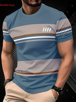 T-shirt sportiva da uomo a maniche corte, estiva, traspirante, ad asciugatura rapida, leggera, casual, alla moda, con stampa, maglia atletica.