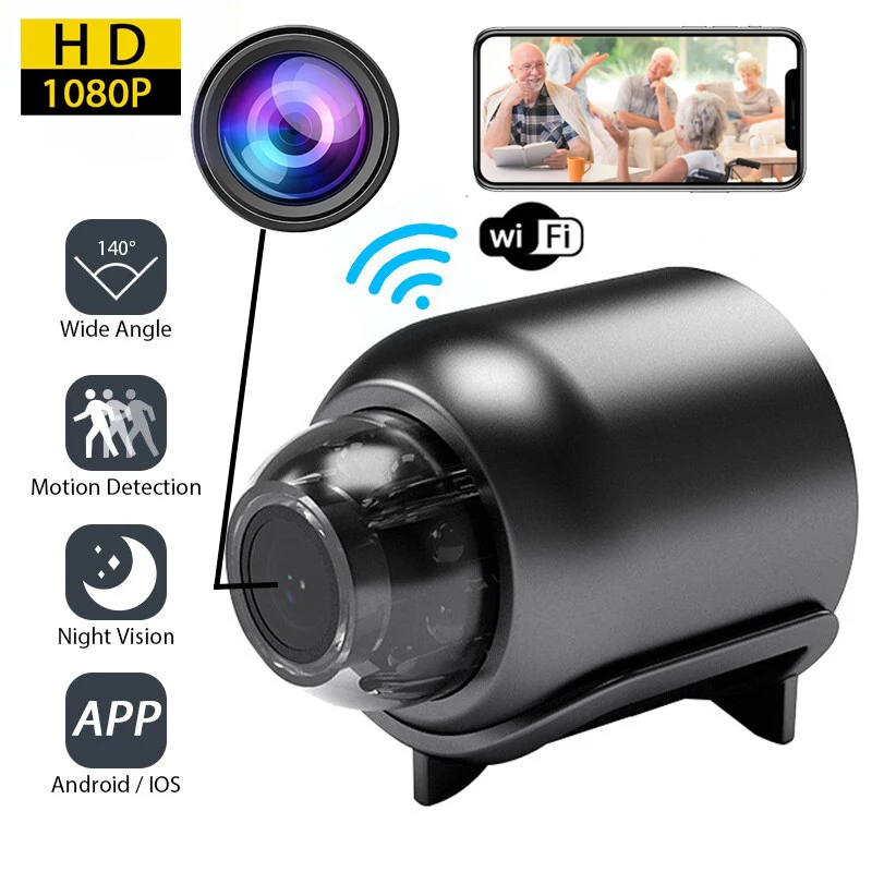  Smallest Spy Camera,Hidden Camera Detector,HD1080P Wireless  Wif Camera, Mini Video Surveillance,Baby Monitor Camera with Night  Vision,Motion Detection,Cloud Storage for Security with iOS Android APP :  Electronics