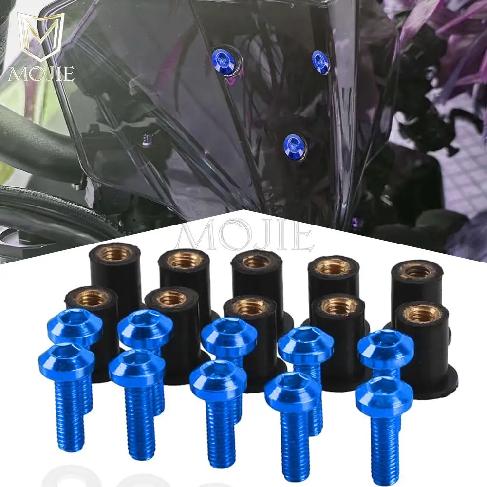 Moto Parabrezza Parabrezza Carenatura Bulloni Viti Per Suzuki Intruder 800 1400 1500 Vl1500 Intruder Rf900R Rgv250 1990-2024