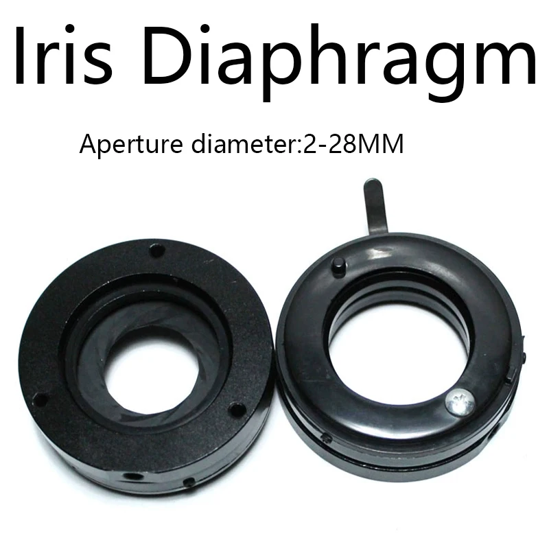 

Оптический конденсаторный модуль диафрагмы радужной оболочки 2-28 мм микроскоп с 12 линзами объектива камеры M4 фотоэлектрическое устройство