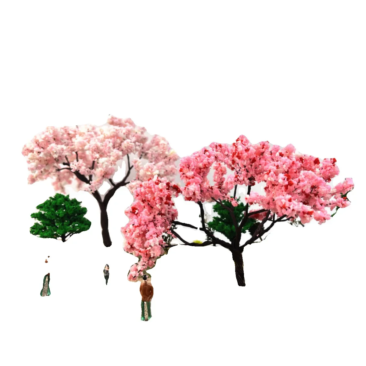Scene model tree peach tree cherry tree micro-landscape garden rockery landscaping sand table DIY manual model material 5