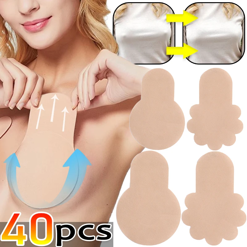 Breast sticker Lifting Chest Patch Adhesive Bra Pad Unstimulating Anti Convex Point Nipple Cover Women Chest Paste
