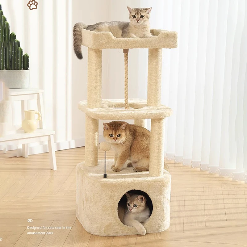 

Удобная кровать, деревянная рама для кошек, большие игрушки, почтовый домик, замок, тренажерный зал, башня для кошек, Роскошный аксессуар для Гато, мебель для кошек