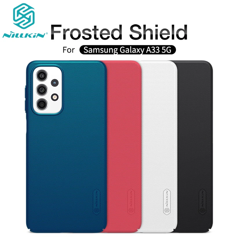 

For Samsung Galaxy A33 A13 A23 4G 5G Case NILLKIN Frosted Shield Case Hard PC Protective Back Cover For Samsung A33 Phone Shell