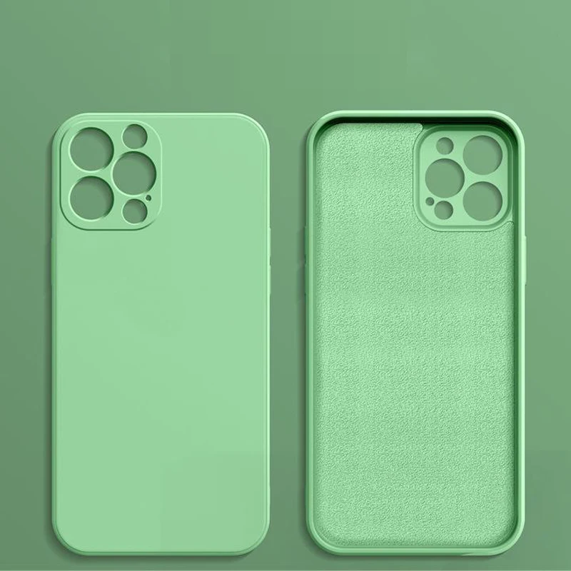 

Liquid Silicone Phone Case for iPhone 15 14 13 12 11 Pro Max Case for iPhone 15 Pro Max Full Cover Camera Protector XR XS SE