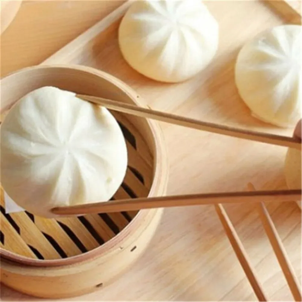 Description Picture 5 of item2Pcs 18cm Bamboo Wood Wooden Food Toast Salad Tongs Toaster Bacon Sugar Ice Tea Tong Tea Clips Teaware For Kitchen