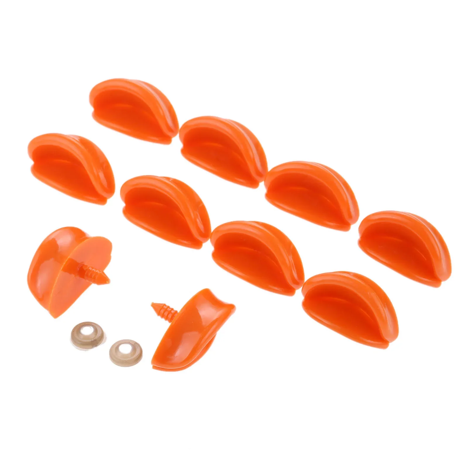 Doll Handmade Accessories 10Sets Duck Mouth Safety Mouth Dolls Toys Making Accessories Stuffed Toys Snap Animal Scrapbooking Puppet Doll Craft Plastic