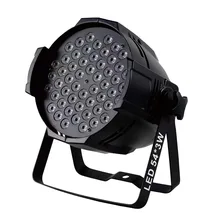  54x3W RGBW LED Flat Colorful Par Light DMX512 Control For DJLive Disco Family Party Bar Stage Effect Light Fast Shipping 