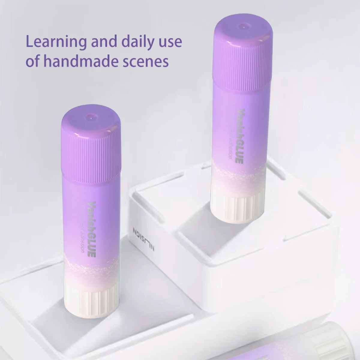 1/3pcs Purple Gradient High Viscosity Core Seamless Handmade Glue Stick 21g Suitable For Office And School Stationery Supplies 4