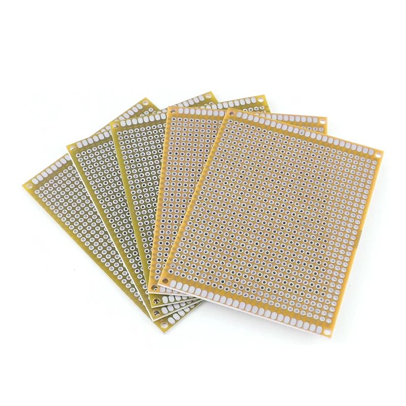 10 Stück weiß 7x9cm Doppelseite Prototyp DIY Universal-Leiterplatte Leiterplatte Proto board PCB Kit Steck brett Set – Detail 4