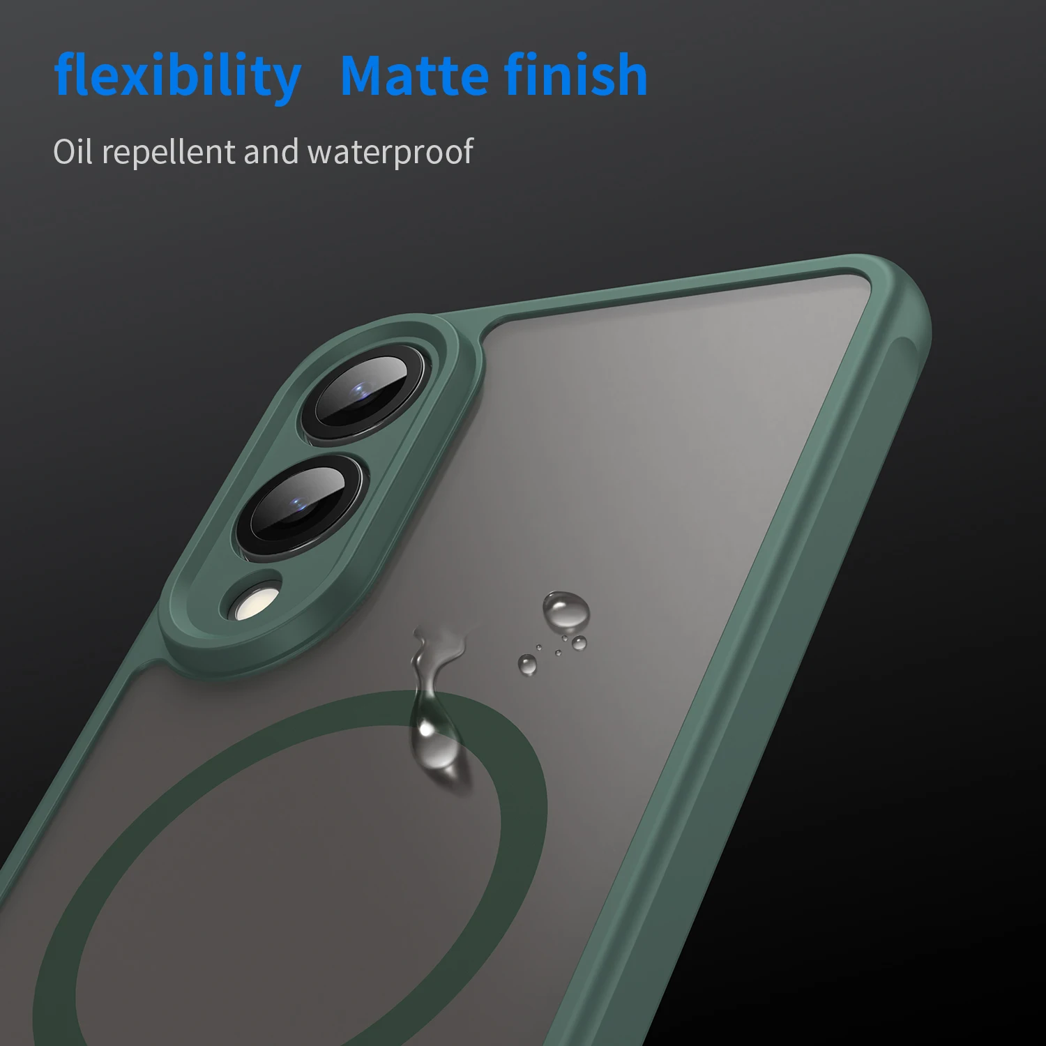 Magsafe Magnetic Luxury Armor Shockproof Matte Translucent Case Cover