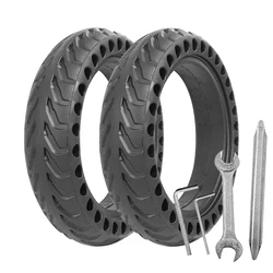 8.5-Inch Solid Non-Pneumatic Damping Rubber Tire (2pc black with tools)