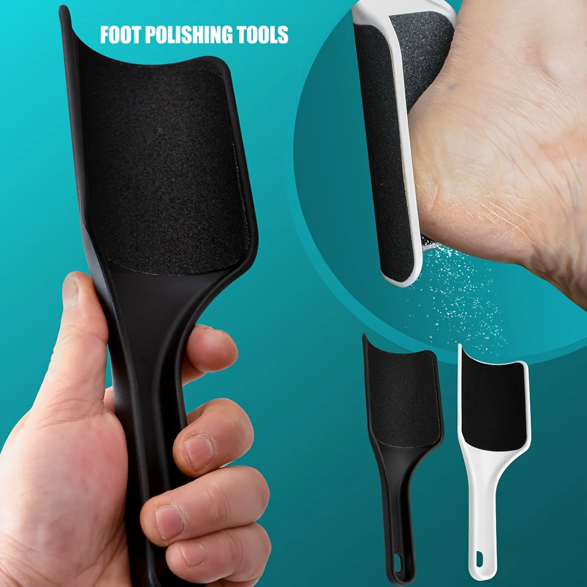 1pc Curved Pedicure File, Dead Skin Removal Tool, Foot Scraper, Home Use Plastic Pedicure File - Foot Grinding Pedicure