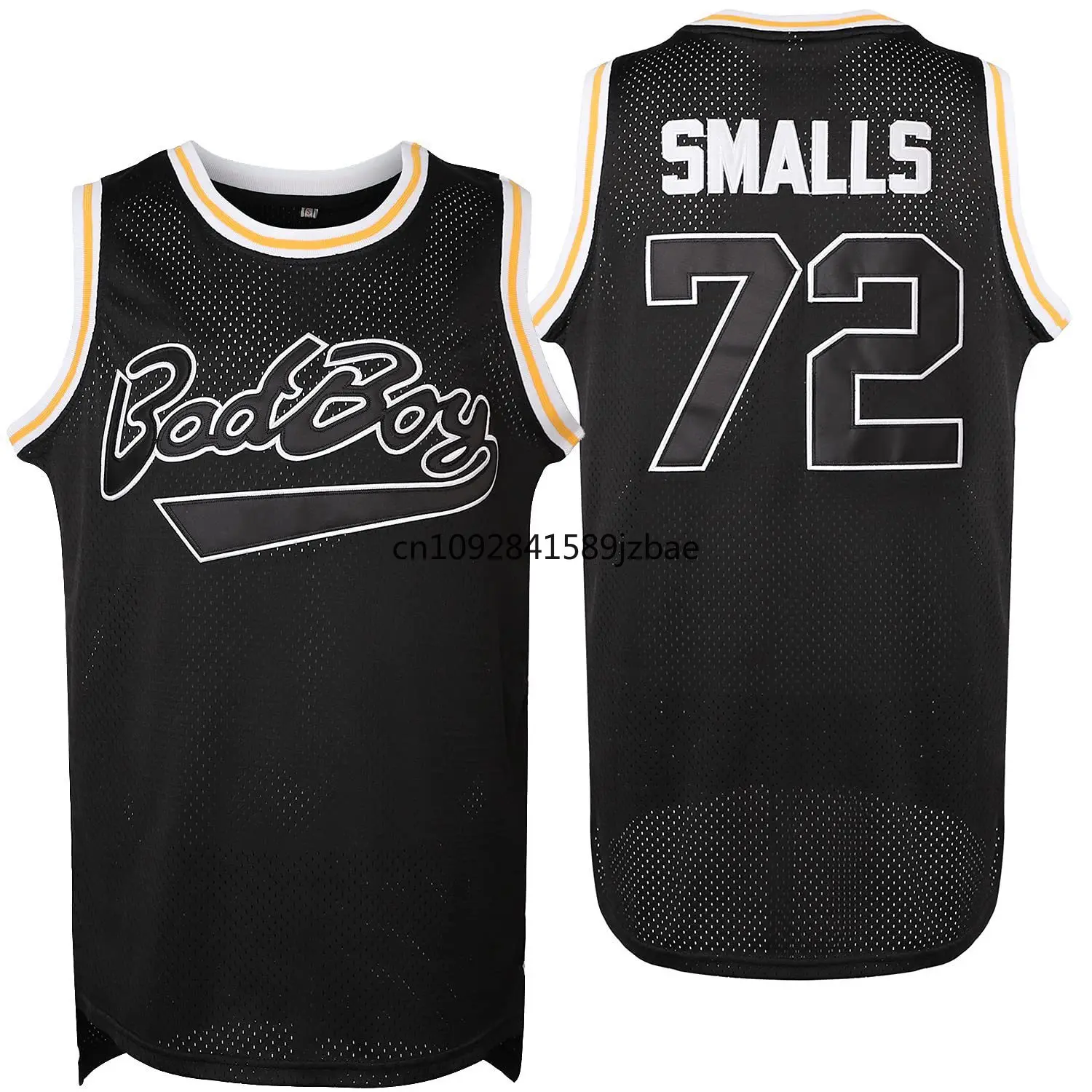 Badboy Basketball Jersey 72 Baggie Smalls Jersey 90S Hip Hop Movie T Shirt Vest Clothing for Party All Stitched Us Mens S-XXXL